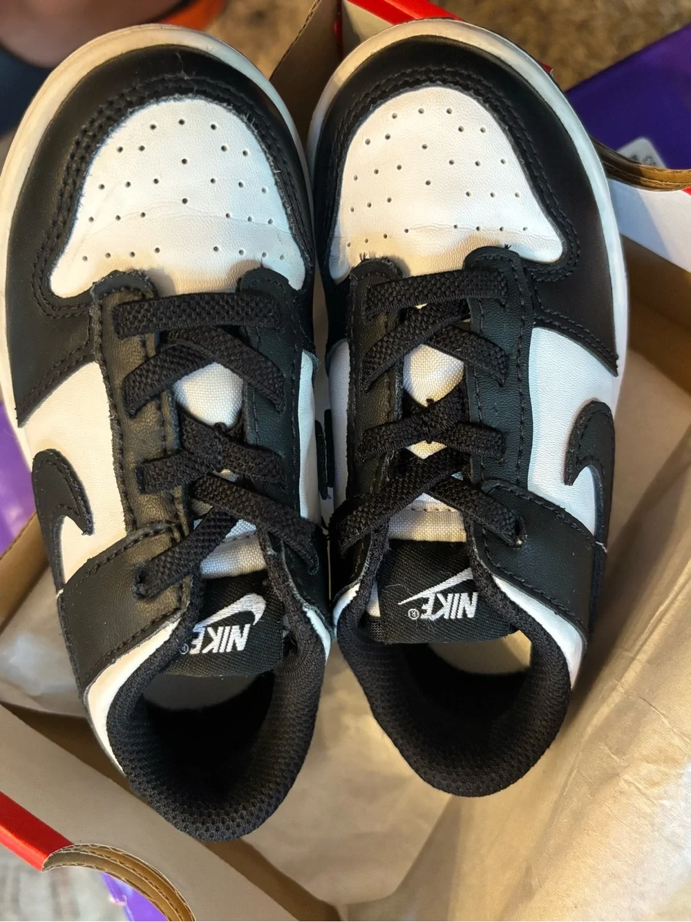 Nike Kids' Black/White Low-Top Sneaker